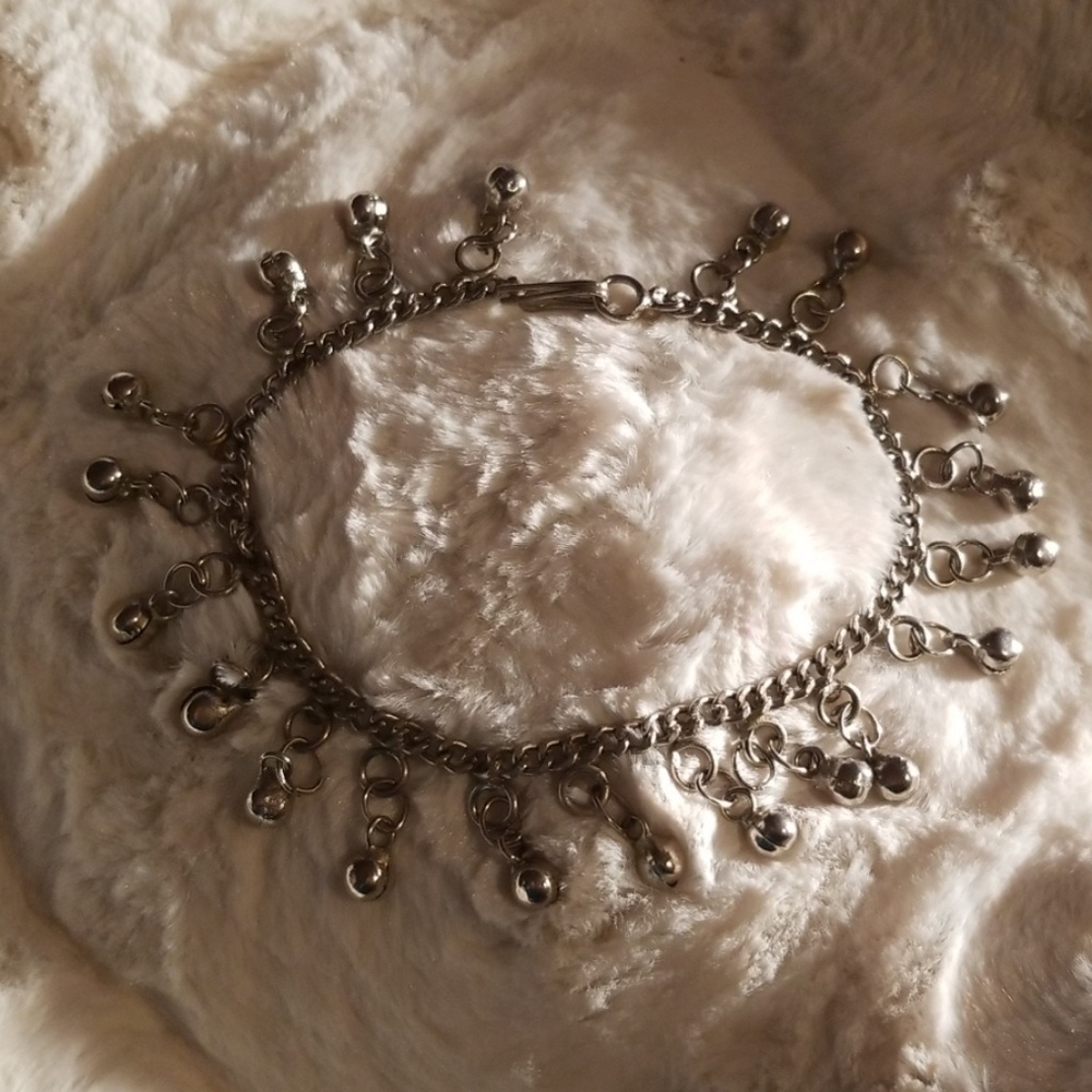 Silver anklet